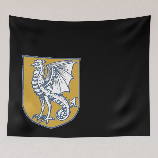 Item preview, Medieval Cockatrice Sigil (blue, gold) designed and sold by Dungeon-Shop.