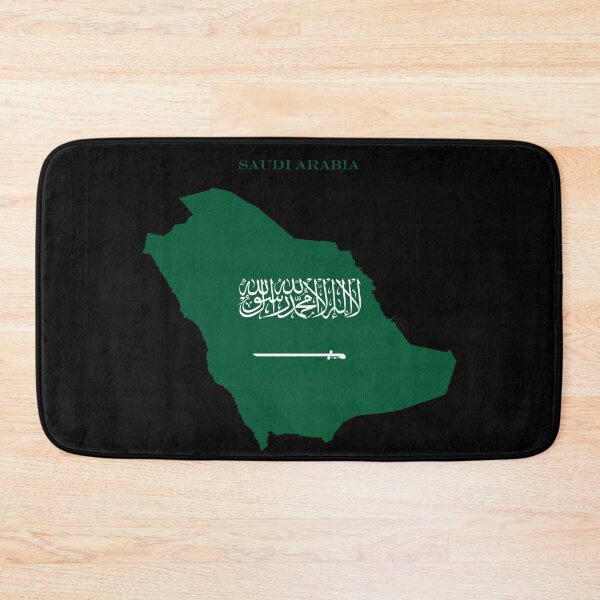 Item preview, Saudi Arabia Map Flag Silhouette Middle East Travel Pride Gift designed and sold by NTGUILTY.