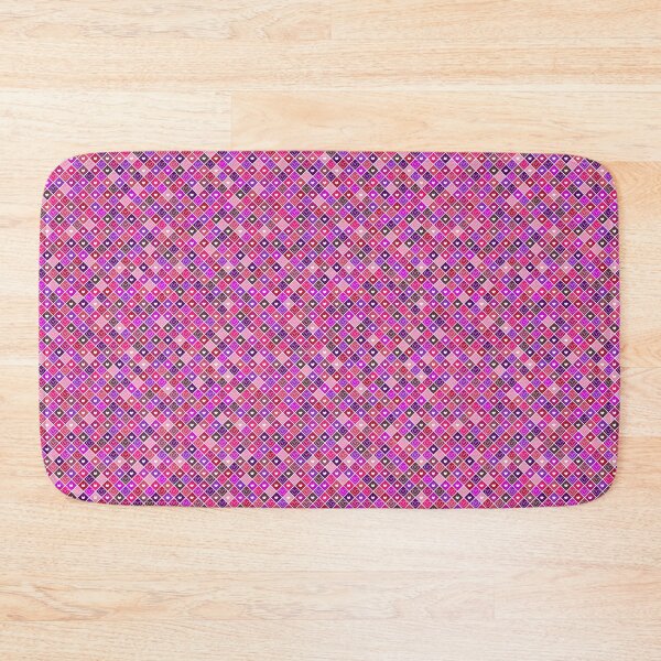 Item preview, Vibrant Pink Purple Hearts Mosaic Geometric Pattern designed and sold by mrhighsky.