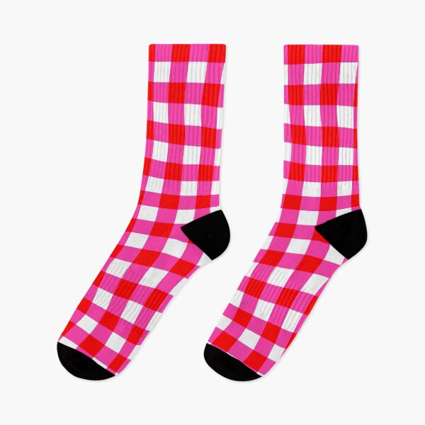 Item preview, Red and Pink Checkboard Gingham Squares designed and sold by OneThreeSix.