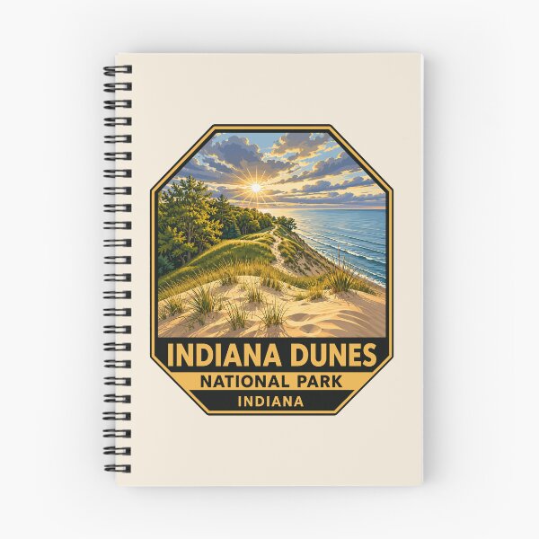 Item preview, Indiana Dunes National Park Retro Lakeshore designed and sold by Gideon Emmerich.