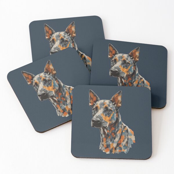 Item preview, Geometric Doberman Pinscher – Modern Pet Art designed and sold by Tklezardesigns.