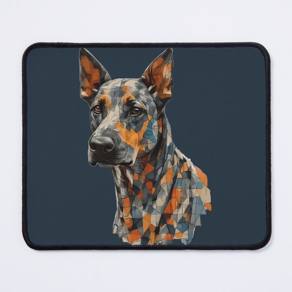 Item preview, Geometric Doberman Pinscher – Modern Pet Art designed and sold by Tklezardesigns.
