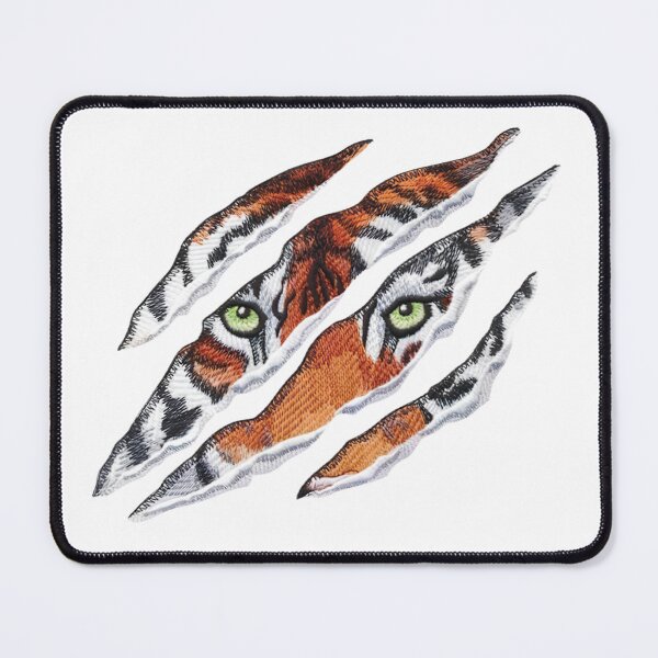 Item preview, Tiger Eyes Claw Scratch Embroidery Style Wild Animal Graphic Design designed and sold by aseelbrand.