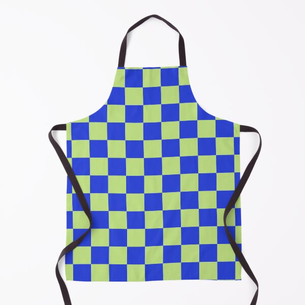 Item preview, Blue and Lime Checkers designed and sold by AmbientArtCo.
