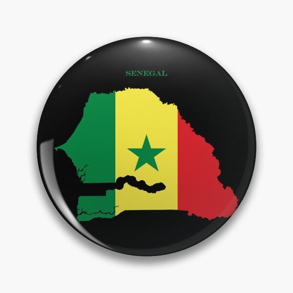 Item preview, Senegal Map Flag Silhouette West Africa Travel Pride Gift designed and sold by NTGUILTY.