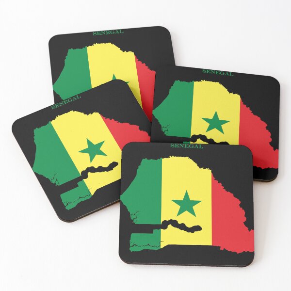 Item preview, Senegal Map Flag Silhouette West Africa Travel Pride Gift designed and sold by NTGUILTY.