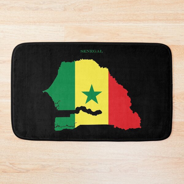 Item preview, Senegal Map Flag Silhouette West Africa Travel Pride Gift designed and sold by NTGUILTY.