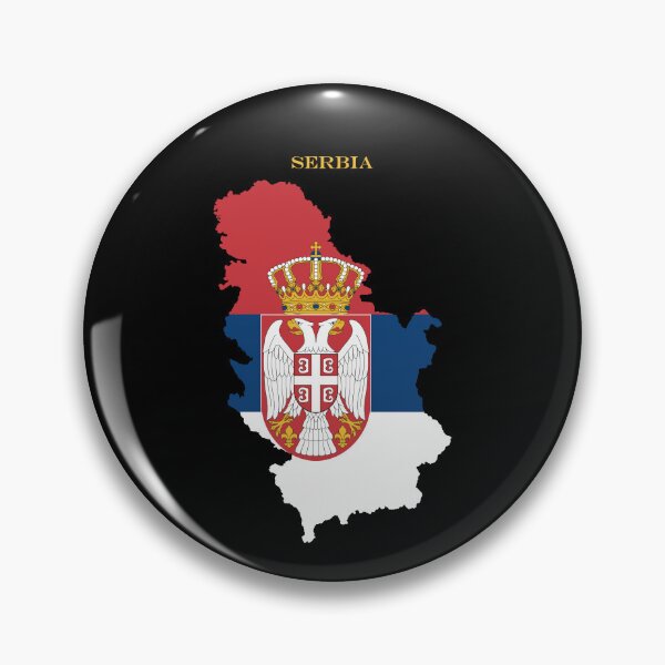 Item preview, Serbia Map Flag Silhouette Europe Travel Pride Gift designed and sold by NTGUILTY.