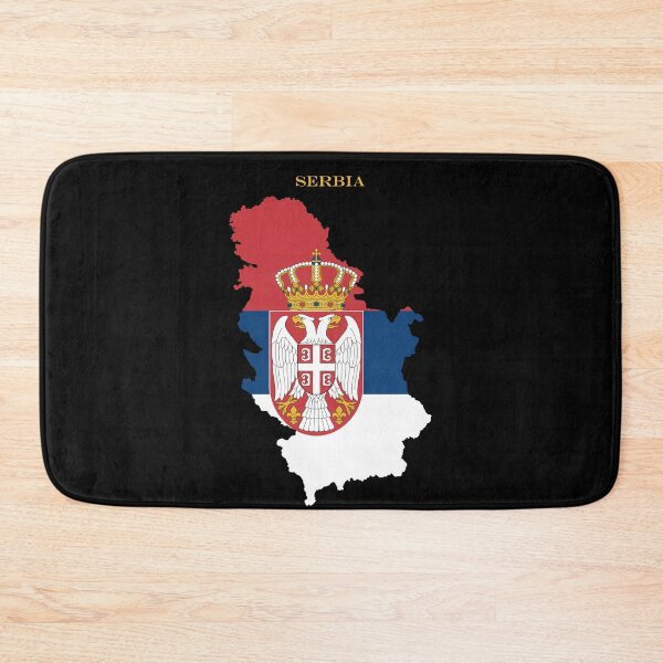 Item preview, Serbia Map Flag Silhouette Europe Travel Pride Gift designed and sold by NTGUILTY.