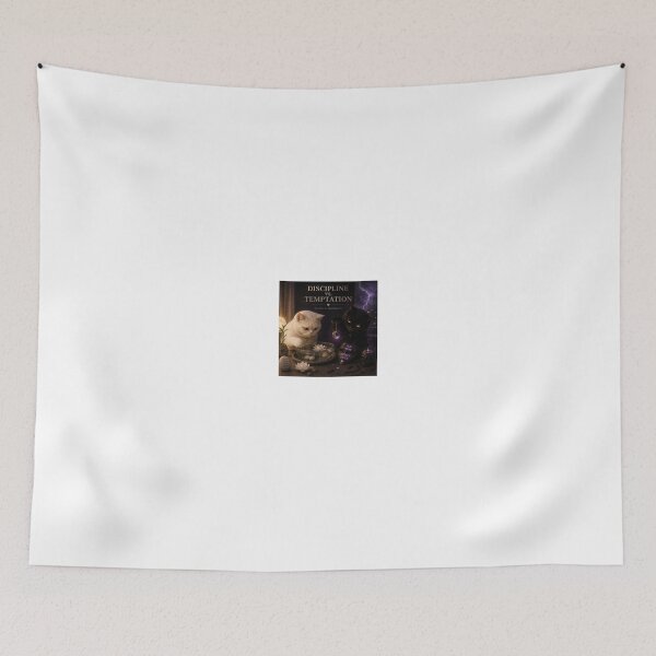 Item preview, Discipline vs Temptation Peace Within Cat designed and sold by LovelyCatGalaxy.