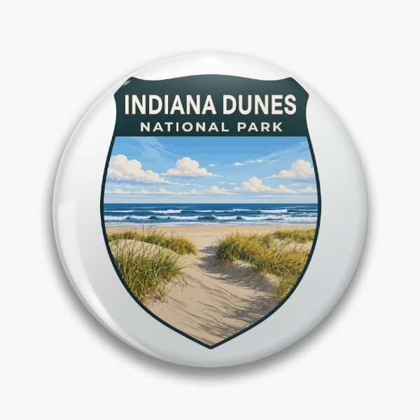 Item preview, Indiana Dunes National Park Retro Lakeshore designed and sold by Gideon Emmerich.