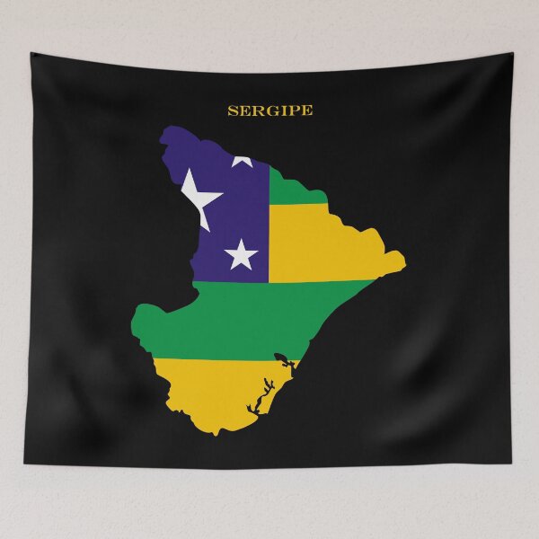 Item preview, Sergipe Map Flag Silhouette Brazil Travel Pride Gift designed and sold by NTGUILTY.
