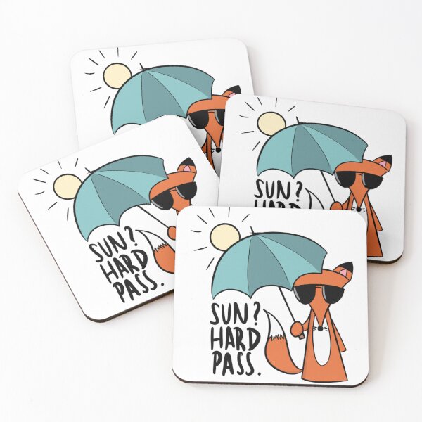 Item preview, Funny Anti-Summer Fox - Sun Hard Pass Introvert Humor designed and sold by DesignFreakArt.