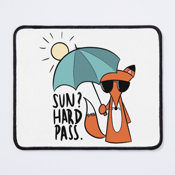 Item preview, Funny Anti-Summer Fox - Sun Hard Pass Introvert Humor designed and sold by DesignFreakArt.
