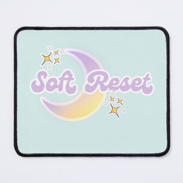 Item preview, Soft Reset Sticker | Cozy Healing & Burnout Recovery Aesthetic designed and sold by SwampKittyCo.
