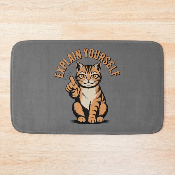 Item preview, funny cat - judgmental cat - sassy cat - cat humor - cat lover - cat mom - cat dad - pointing cat - angry cat - cat warning - sarcastic cat - toe beans - cat attitude - pet humor designed and sold by JansenGS.