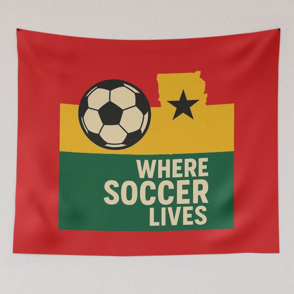 Item preview, Where Soccer Lives - Ghana designed and sold by Endeva4eva.