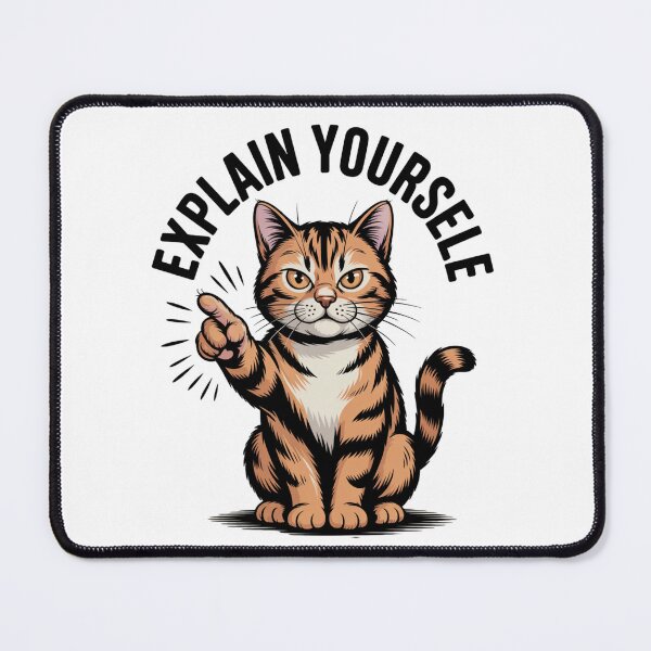 Item preview, funny cat - judgmental cat - sassy cat - cat humor - cat lover - cat mom - cat dad - pointing cat - angry cat - cat warning - sarcastic cat - toe beans - cat attitude - pet humor designed and sold by JansenGS.