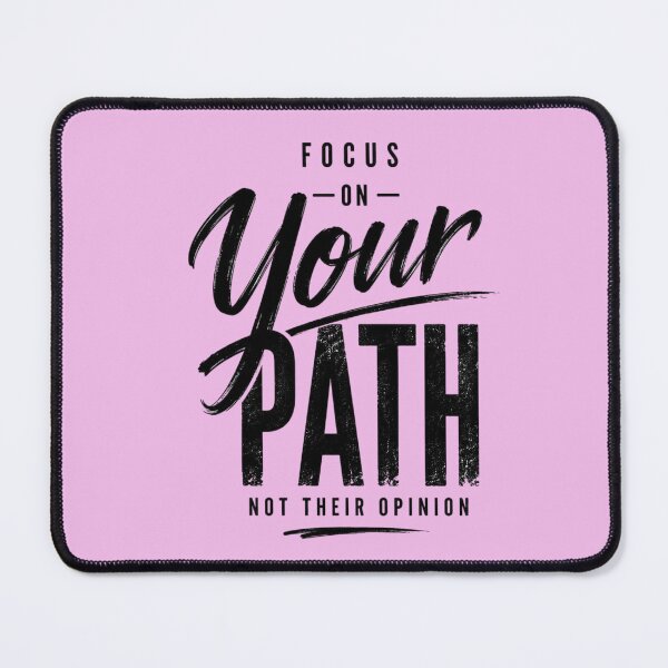 Item preview, Focus On Your Path Typography T-Shirt | Motivational Brush Lettering Graphic Tee designed and sold by Sanika arts .