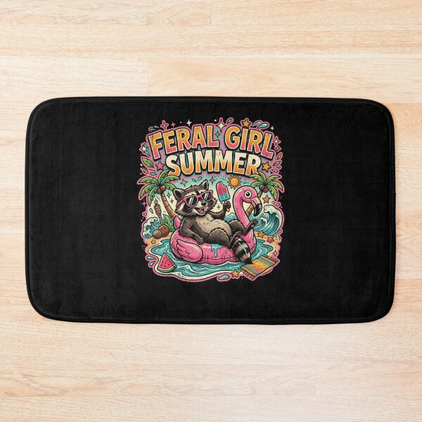 Item preview, Feral Raccoon Summer Tropical Beach Float designed and sold by snowry.