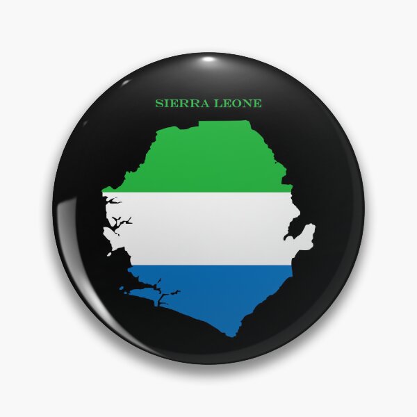 Item preview, Sierra Leone Map Flag Silhouette West Africa Travel Pride Gift designed and sold by NTGUILTY.
