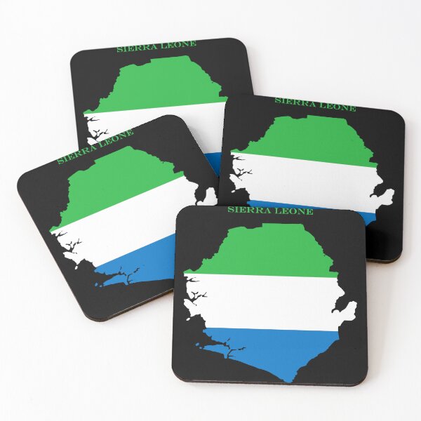 Item preview, Sierra Leone Map Flag Silhouette West Africa Travel Pride Gift designed and sold by NTGUILTY.