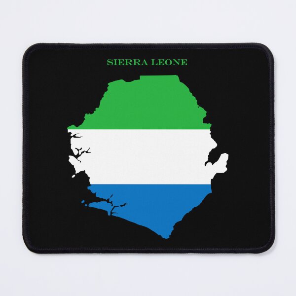 Item preview, Sierra Leone Map Flag Silhouette West Africa Travel Pride Gift designed and sold by NTGUILTY.