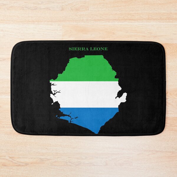 Item preview, Sierra Leone Map Flag Silhouette West Africa Travel Pride Gift designed and sold by NTGUILTY.