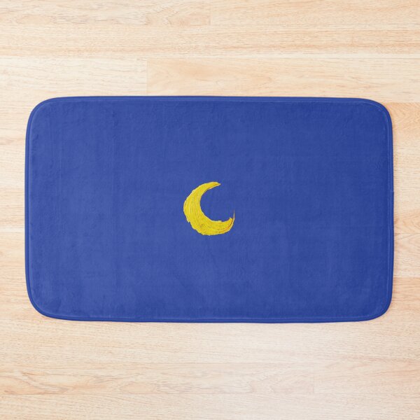 Item preview, Wonky Starry Night Crescent Moon – Painterly Van Gogh Brushstroke Cutout designed and sold by EmeraldeaArt.