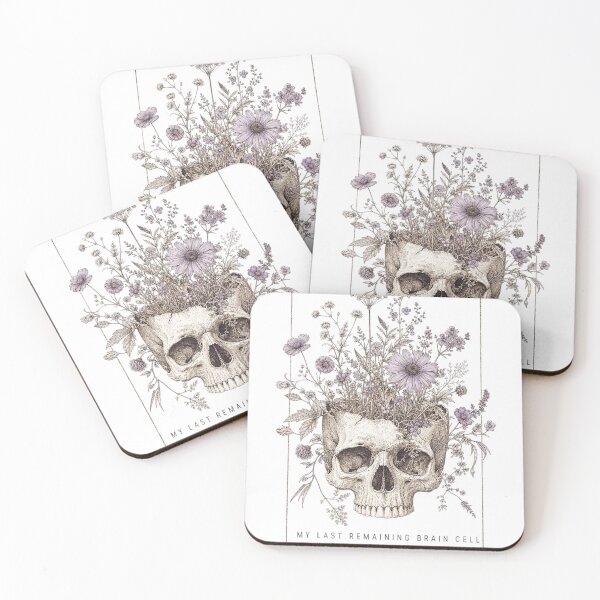 Item preview, Vintage Anatomical Skull & Wildflowers Aesthetic Tee designed and sold by mo-carnival.