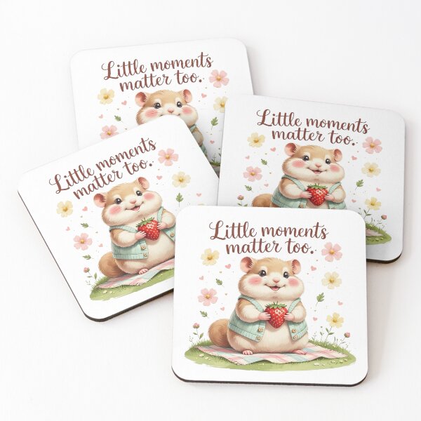 Item preview, Little Moments Matter Cute Hamster Spring Picnic designed and sold by AQUILAKREO.