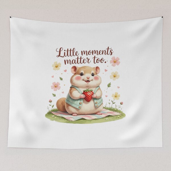 Item preview, Little Moments Matter Cute Hamster Spring Picnic designed and sold by AQUILAKREO.
