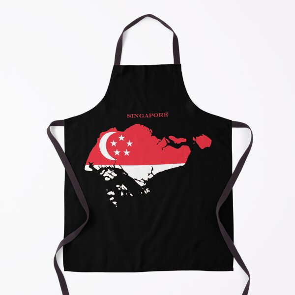 Item preview, Singapore Map Flag Silhouette Southeast Asia Travel Pride Gift designed and sold by NTGUILTY.