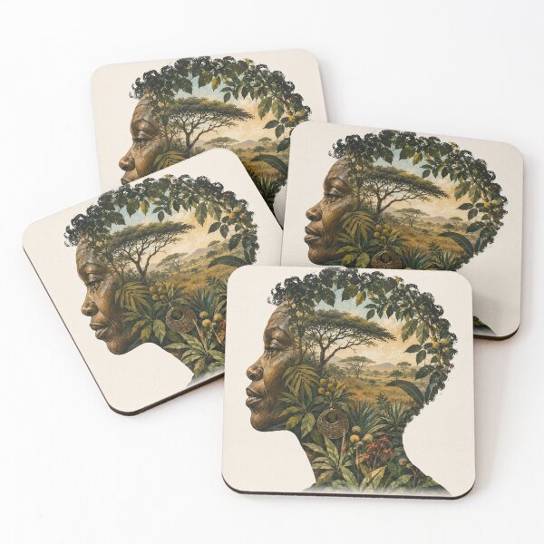 Item preview, The Savanna Within – African-Inspired Botanical Portrait designed and sold by EMJAYHeiss.