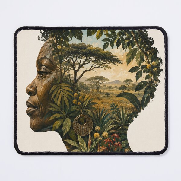 Item preview, The Savanna Within – African-Inspired Botanical Portrait designed and sold by EMJAYHeiss.