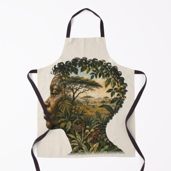 Item preview, The Savanna Within – African-Inspired Botanical Portrait designed and sold by EMJAYHeiss.