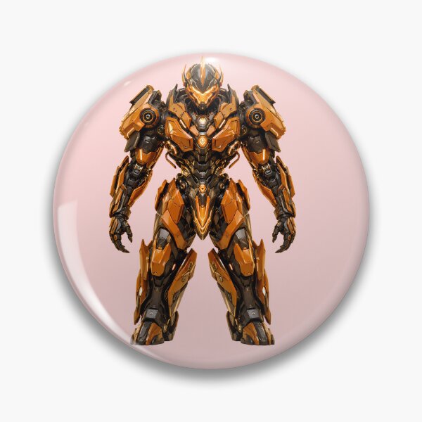 Item preview, Futuristic Orange Mecha Robot Sci-Fi Armor Suit designed and sold by ArtdesignsA.