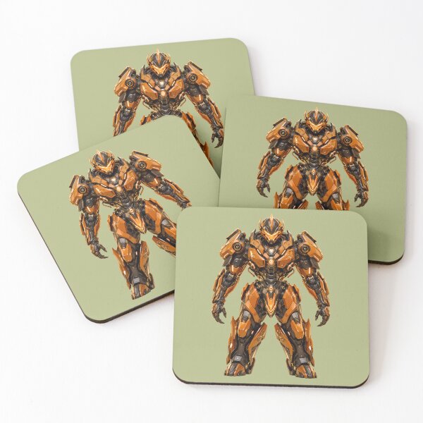 Item preview, Futuristic Orange Mecha Robot Sci-Fi Armor Suit designed and sold by ArtdesignsA.