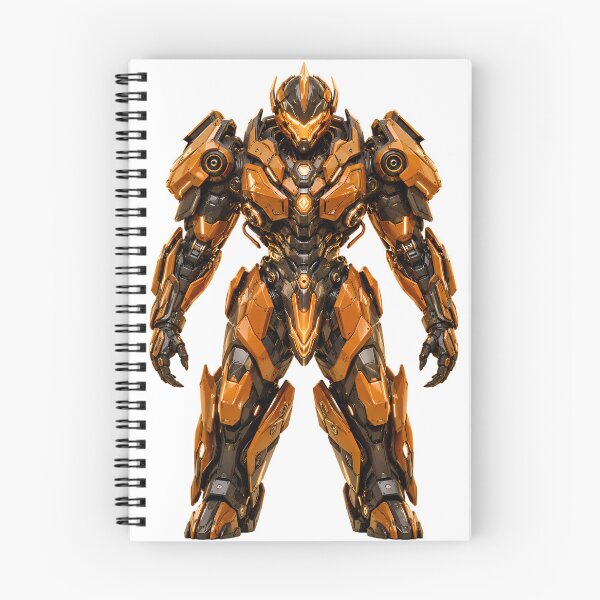 Item preview, Futuristic Orange Mecha Robot Sci-Fi Armor Suit designed and sold by ArtdesignsA.