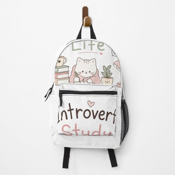 Item preview, Cute Introvert Study Life Cat Aesthetic T-Shirt | Cozy Student Pastel Kawaii Design designed and sold by Sanika arts .