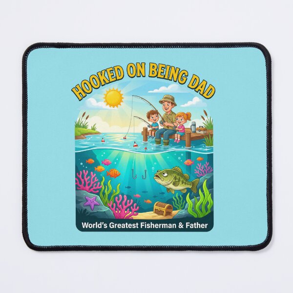 Item preview, Fishing Dad — Hooked On Being Dad designed and sold by DESIGN BUREAU .