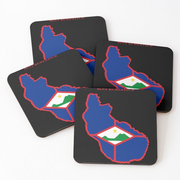 Item preview, Sint Eustatius Map Flag Silhouette Caribbean Travel Pride Gift designed and sold by NTGUILTY.