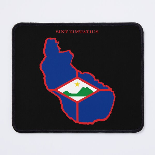 Item preview, Sint Eustatius Map Flag Silhouette Caribbean Travel Pride Gift designed and sold by NTGUILTY.