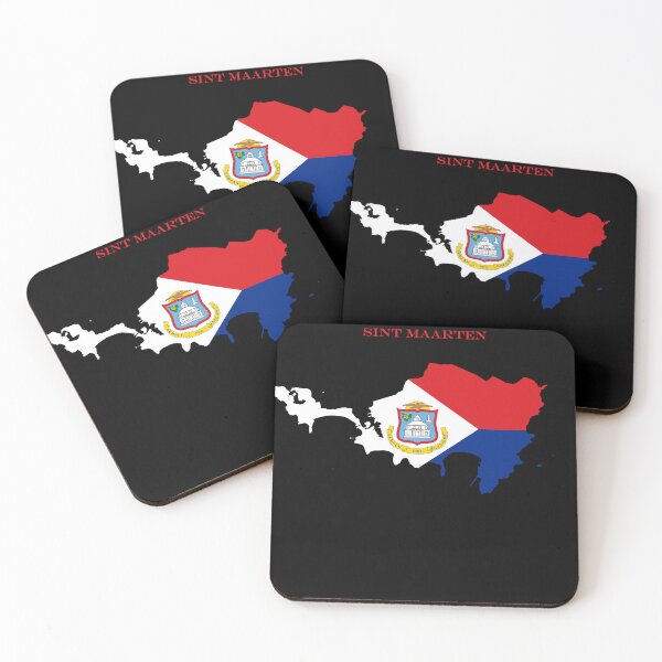 Item preview, Sint Maarten Map Flag Silhouette Caribbean Travel Pride Gift designed and sold by NTGUILTY.