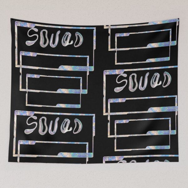 Item preview, Squad Futuristic Liquid Chrome Techwear Art designed and sold by Rawafi Art Studio.
