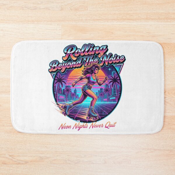 Item preview, Rolling Beyond The Noise Shirt, Retro Roller Skating Tee, Neon Synthwave 80s Graphic T-Shirt, Vaporwave Skater Gift designed and sold by paul9705.