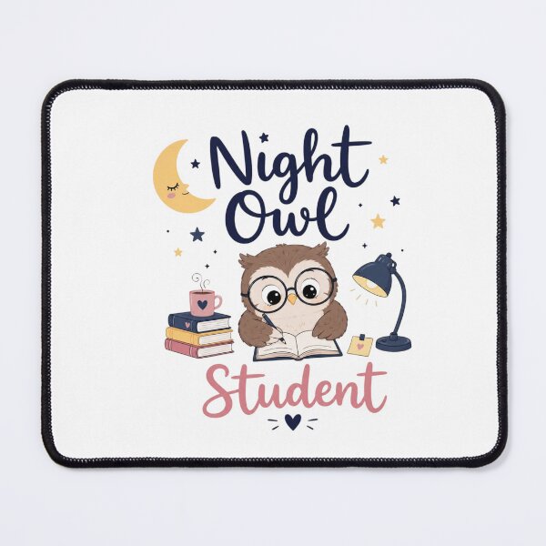Item preview, Cute Night Owl Student Study Aesthetic Owl Lover Typography T-Shirt Design designed and sold by Sanika arts .