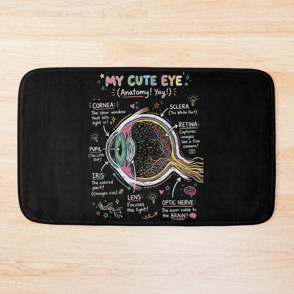 Item preview, My Cute Eye Anatomy Educational Colorful Neon Doodle Medical Biology Teacher Graphic designed and sold by Daisy Grimes.