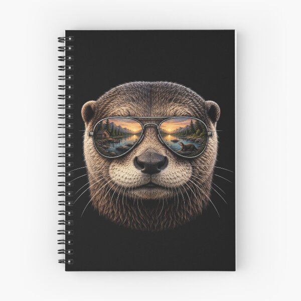 Item preview, Cool Otter With Sunglasses Retro Animal Graphic designed and sold by bilal sibgui.